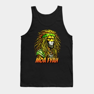 Moa Fyah Jamaican Rasta Lion of Judah Tank Top